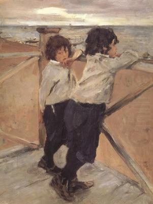 The Children Shasha and Iura Serov (nn02), Valentin Aleksandrovich Serov